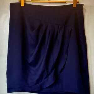 Classic Navy Wrap-Front Women's Skirt
